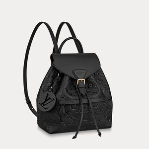 Black Leather Louis Vuitton Back Pack - image 1